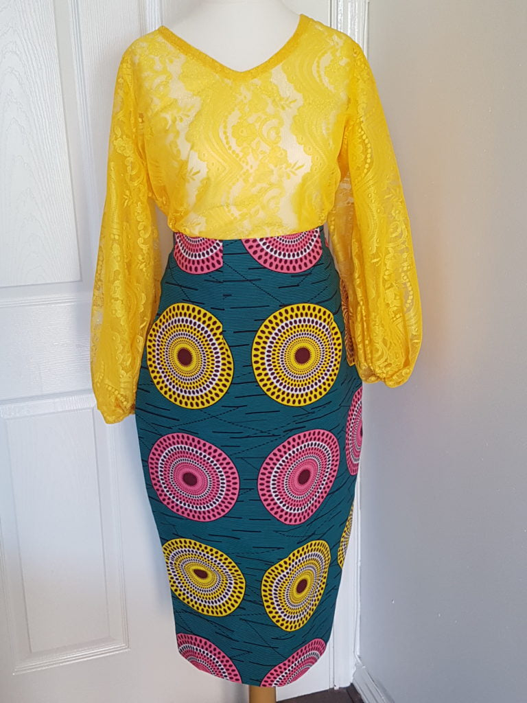 Ankara Print Lace Set