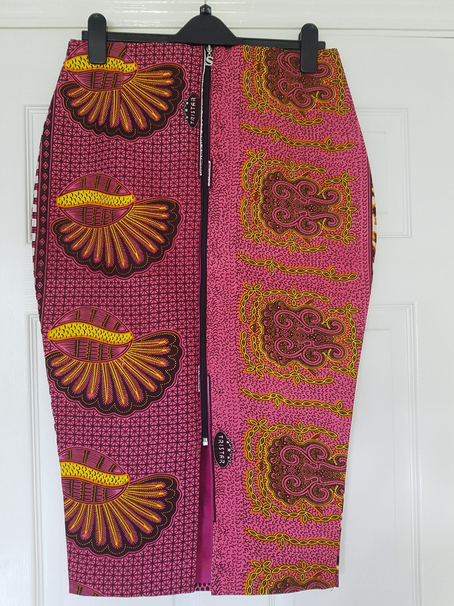 Ankara Pencil Skirt - Pink Patchwork