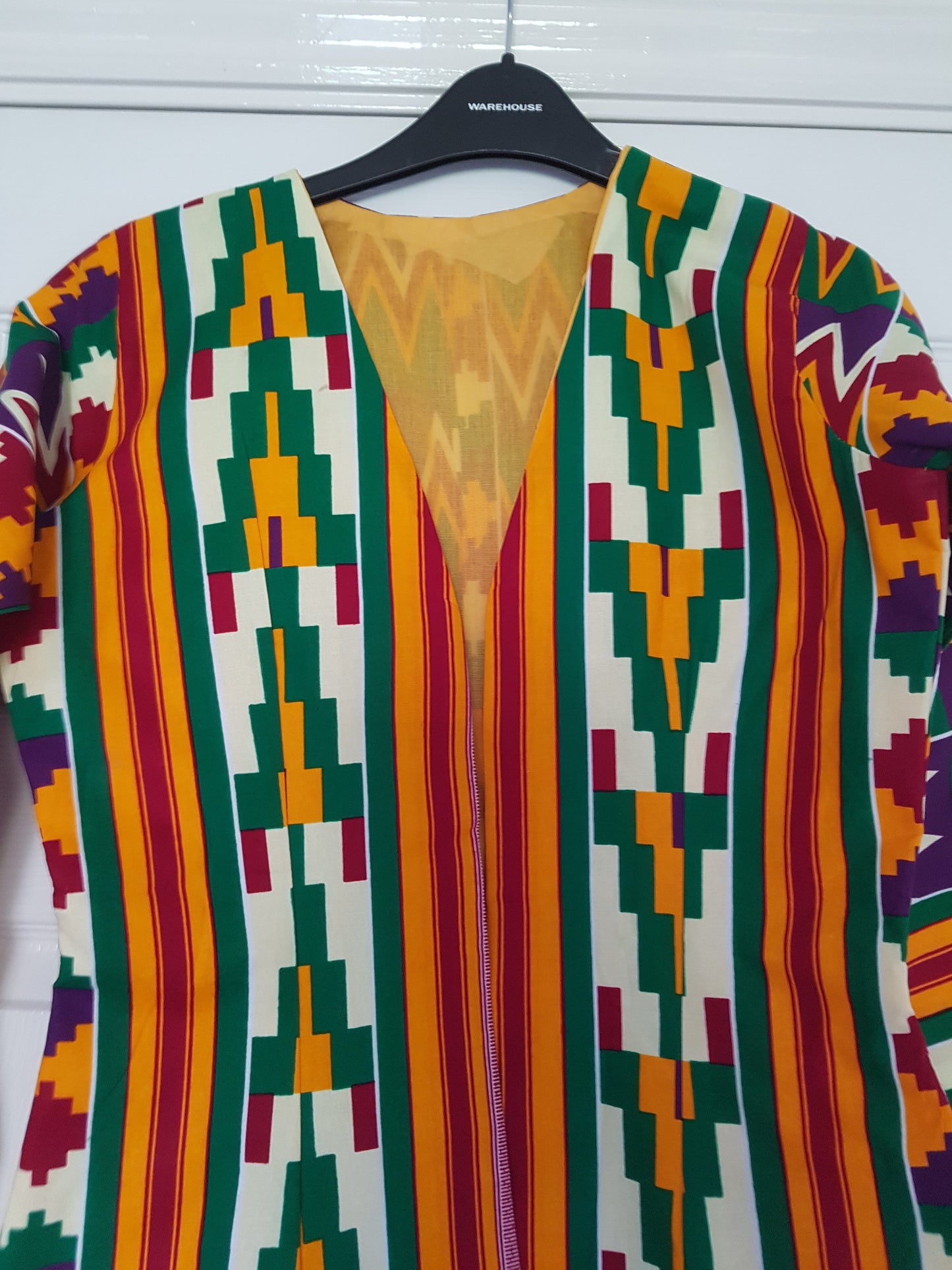 African Kente Print Blazer