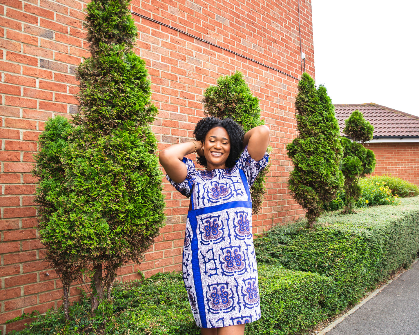Puff Sleeve Ankara Shift dress