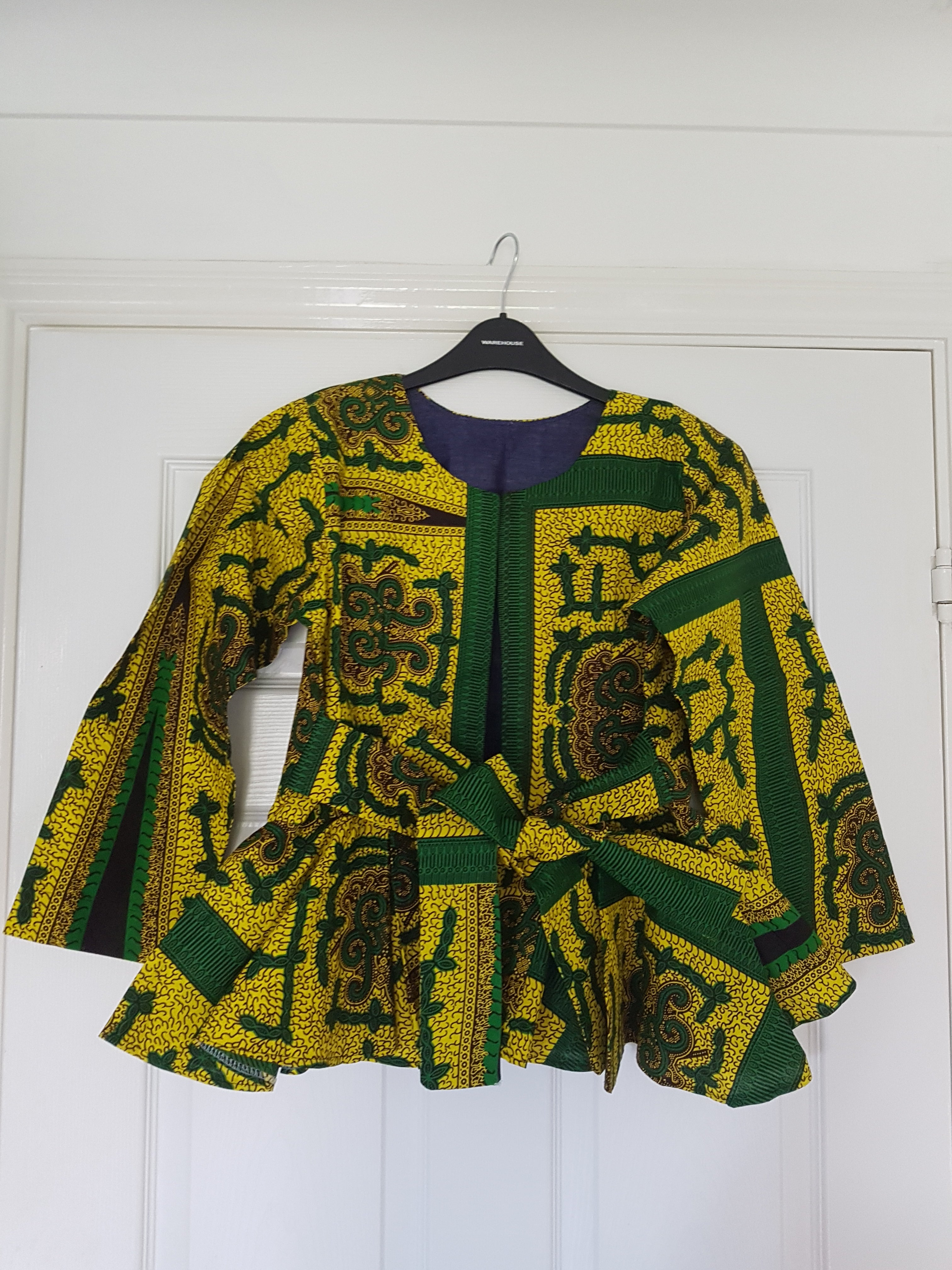 Ankara on sale peplum jacket